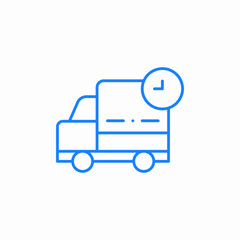 delivery time icon sign vector