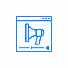 digital announcement icon sign vector