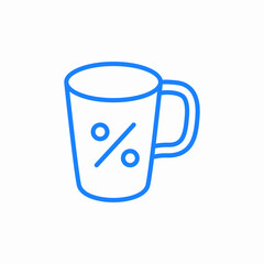 promo beverage icon sign vector