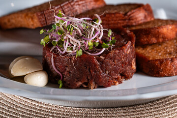 beef steak on a plate
