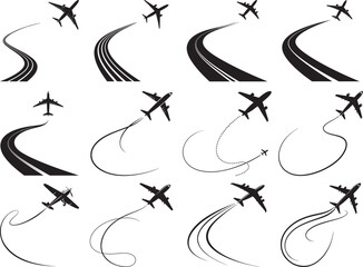 Airplane logo vector illustration.