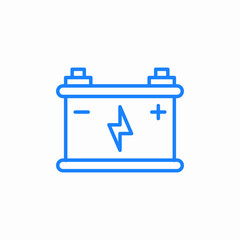 accu battery icon sign vector