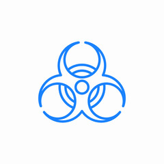 biological hazard icon sign vector