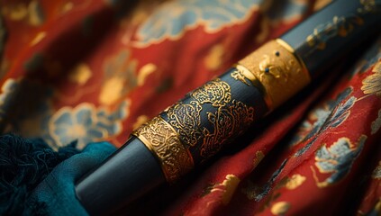 Ornate Sword Scabbard Detail.