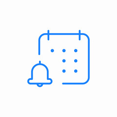 calendar alert icon sign vector