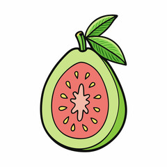 vector illustration of a watermelon
