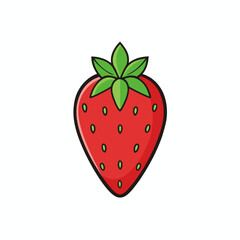 strawberry isolated on white background