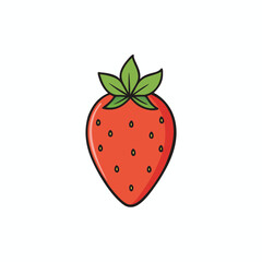 strawberry isolated on white background