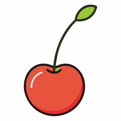 vector illustration of an apple