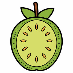 vector illustration of an apple
