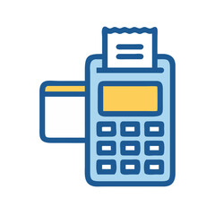Credit Card Payment Terminal Icon &ndash; Electronic Payment and POS Symbol