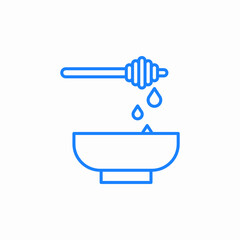 honey spoon icon sign vector