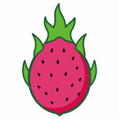 ripe strawberry isolated on white