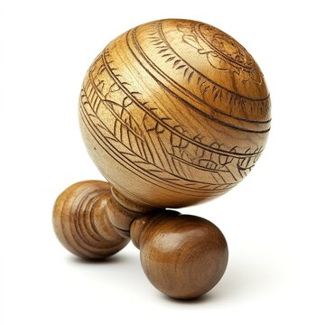 Handcrafted Wooden Baoding Ball An Artistic Piece of Chinese Culture And Wellness
