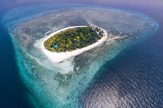 Mantigue island aerial view, Camiguin, Philippines