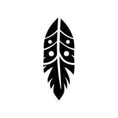 creative details Native American Feather icon  vector illustration 
