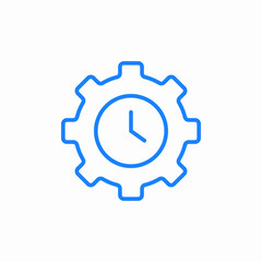 time management icon sign vector