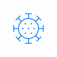 virus structure icon sign vector