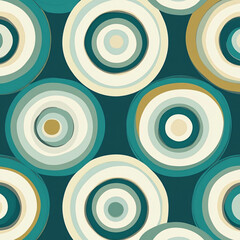 abstract seamless pattern with circles AI generated 