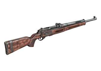 Hunting rifle isolated on transparent background