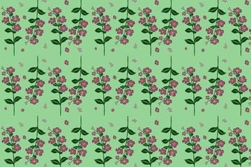 seamless pattern with flowers