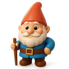3d Gnome simple compose isolated on translucent