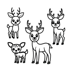 christmas deer set