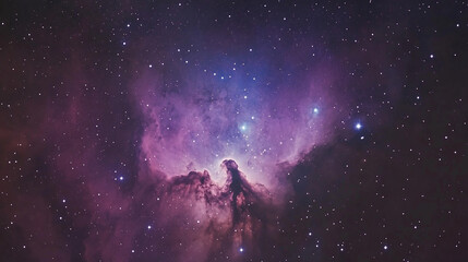 Naklejka premium Stunning nebula background with shades of halloween, halloween ghost town