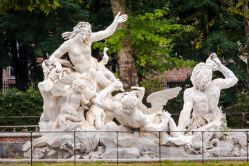 Torino, Italy. April, 1th 2025. More than one year of restauration returned to the city the east side of the Royal Gardens in the Turin Royal Palace, with their baroque jewels.