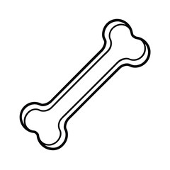 dog bone vector illustration