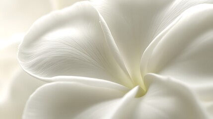Closeup White Plumeria Flower Petals Soft Texture