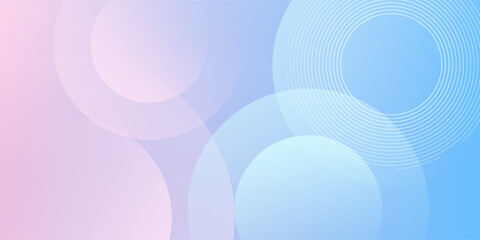 abstract background .blue and pink gradation. circle effect style. modern minimalist.eps 10