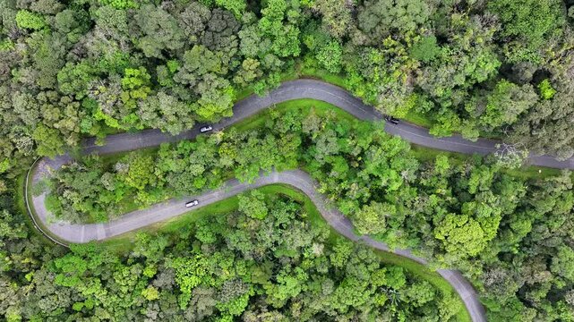 Estrada Da Graciosa In Morretes Parana Brazil. Powerful Landscape Of The Vehicles In A Famous Road . Exotic Valley Country Amazing. Country Summer Countryside. Morretes Parana.