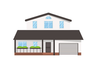 png apartment design with modern roof and white exterior showing door and tile wall in residential setting for agent business and property rent illustration

