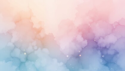 Soft pastel colored abstract watercolor background with dreamy gradient blending