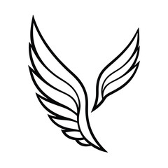 trendy feathered wing