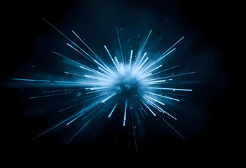 Obraz premium Futuristic abstract explosion image 