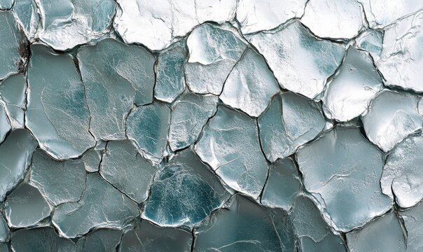 Abstrakte Eisstruktur, gebrochene Eistextur, Eisbruch, Kalte Textur