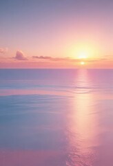 Soft pastel pink, blue, yellow gradient  Fuzzy sunset effect ,  whimsical,  blue