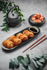 Delicious breakfast with healthy food