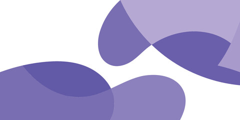 Abstract Purple Shapes on White Background (1)
