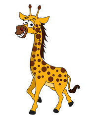 Cute Giraffe Animal cartoon