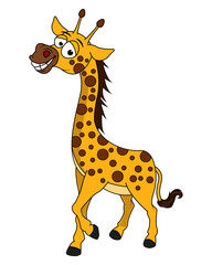 Fototapeta premium Cute Giraffe Animal cartoon