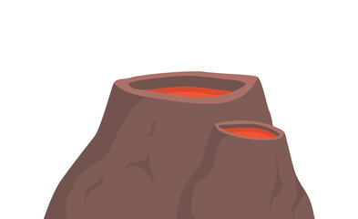 png vector illustration with travel label and geology terrain featuring high hill silhouette and rock shape for summer hiking tour and mountain climbing sport concept

