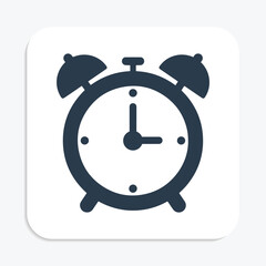 Wake-Up Call Icon – Alarm Clock Hotel Service Glyph Icon