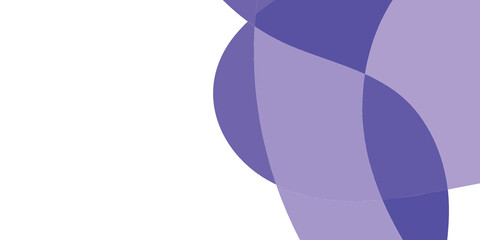 Abstract purple shapes on white background