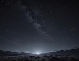 Vast, dark night sky; countless twinkling stars ,  night background,  stellar