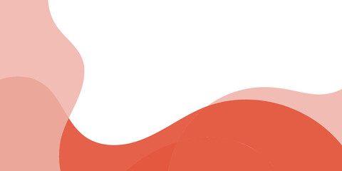 Abstract coral and blush waves