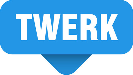 twerk sticker. twerk sign on transparent background