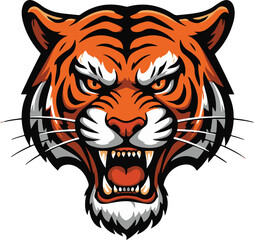 tiger head vector